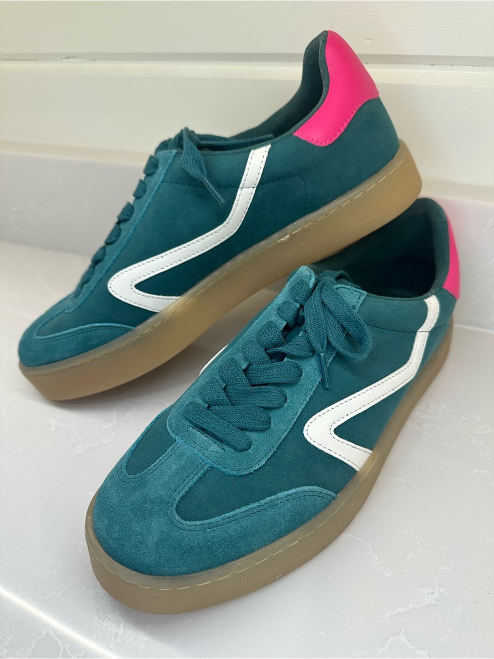 NWT || Steve Madden Reformer Suede Platform Sneakers - 9.5
